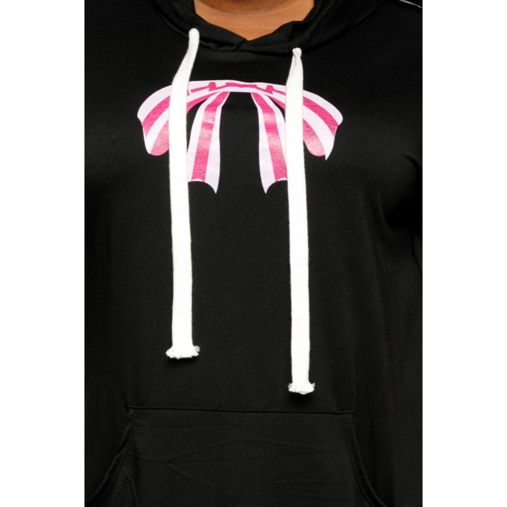 2x New Plus Size Ribbon Hoodie top Dress - Picture 2 of 7